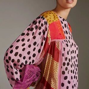 Bl^nk London x Anthropologie MIRANDA PEASANT Top Blouse Small Eclectic Excellent